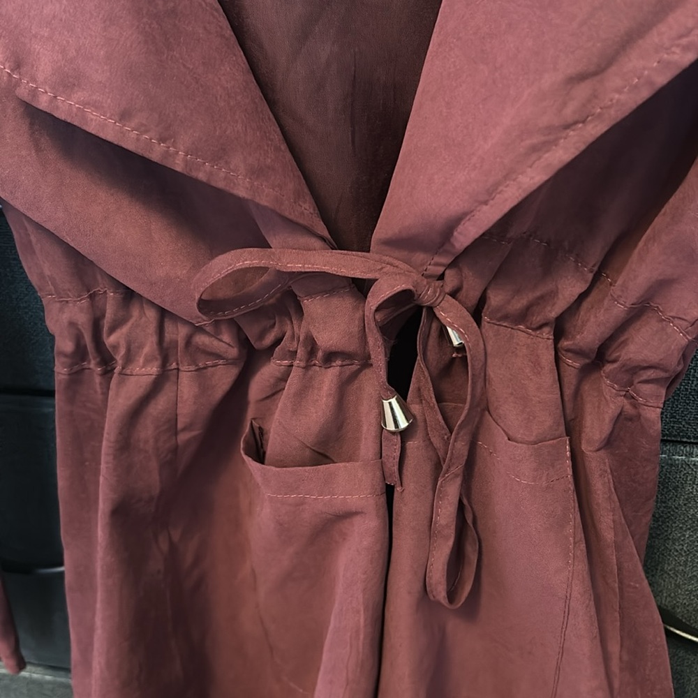 🌷3 items for $30🌷 ▪️ SHEIN ▪️ Burgundy Lightweight Jacket - Picture 6 of 12